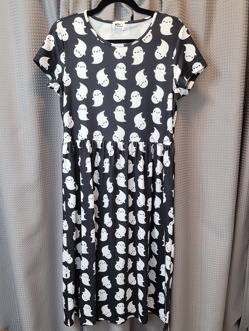 NWOT Em & Sprout Ghost Fit And Flare Dress Size L